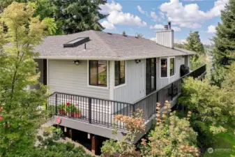 Welcome to your beautiful 5-bedroom, two and a half bath home in Puyallup's Decoursey Park area. Wrap-around deck has gorgeous valley views.