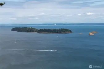 Clark island viewed from the community picnic area.