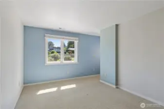 Secondary bedroom with acces to its own deck