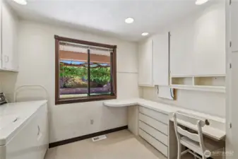 Main floor laundry room