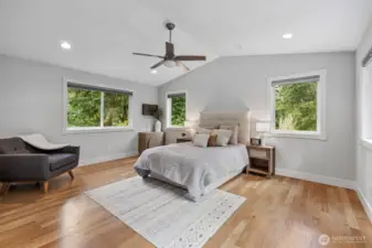 Primary bedroom has it's own heating/cooling zone