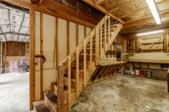 Shop space in the detached garage/shop