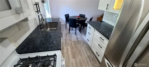 SS appliances..newer dishwasher and refrigerator
