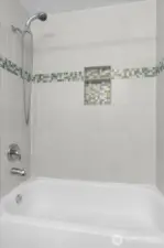 Beautiful tiled bathroom