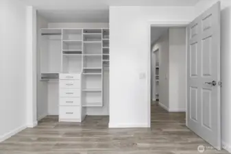 Second bedroom with amazing closet also