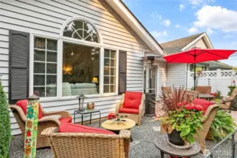 Private back yard patio