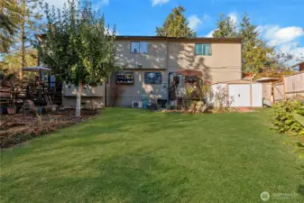 Large Backyard With Two Decks. Great For Entertaining.