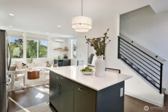 Modern design and nice finishes throughout.