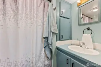 With bathtub & shower