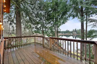 Second level deck is uncovered