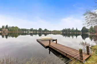 Fish of the dock on your private lake