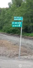 Turn here to get to the property.