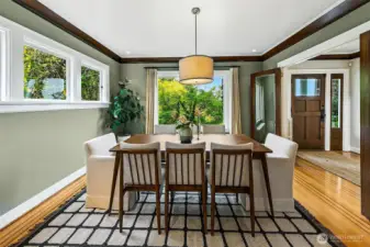 The formal dining room.