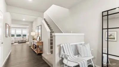 Wide welcoming entrance to this beautiful home!  Picture for representational purposes only, colors and features may vary.