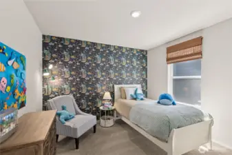 Secondary bedroom.  Picture for representational purposes only, colors and features may vary.