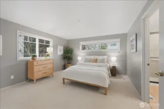 Primary suite with extra-large closet space