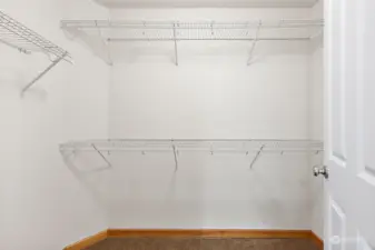 Generous walk-in closet!