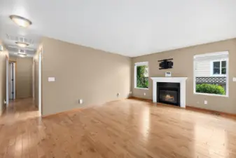 Beautiful hardwood floors throughout the home.