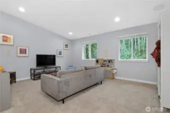 Spacious bonus room located at the top of the stairs on the 2nd floor