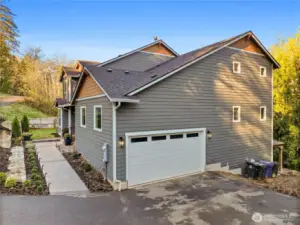 2 car garage features extra tall ceilings and incredible storeage