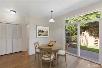 GREAT privacy directly across from the patio.