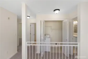 Another view of the laundry closet.