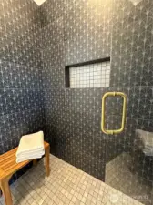 Beautifully Tiled Walk-In Shower