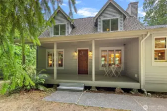 Covered front porch