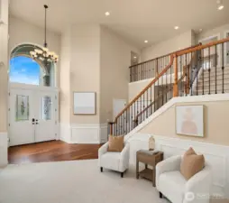 Beautiful Living Room with Seating Area