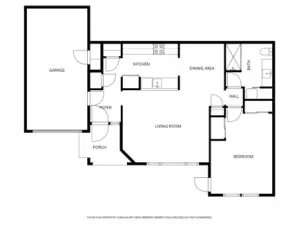App drawn floor plan