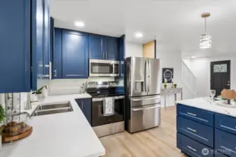 Open concept kitchen