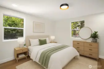 Upstairs Bedroom #1, Virtually Staged