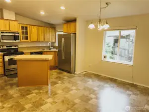 Large open kitchen space