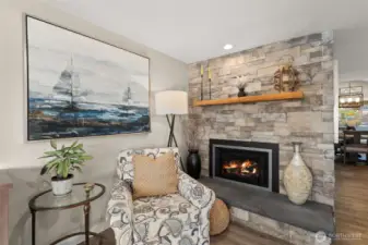 New gas fireplace in 2023.