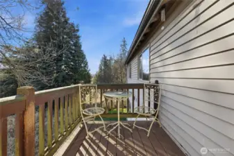 New deck and stairwell railings budgeted and scheduled for replacement spring of 2026.