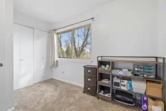 Bedroom 3 has a Mount Baker view out of the east facing window.