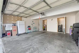 Private 2 car garage with storage. Garage electricity is covered by the HOA dues.