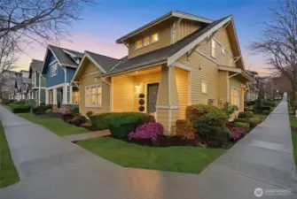 The coveted corner lot!