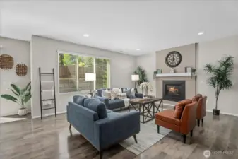 Spacious Great Room with Cozy Gas Fireplace