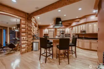 Eating/gathering space in the main kitchen.