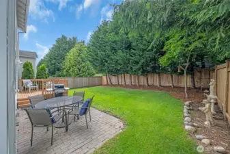 Large patio area
