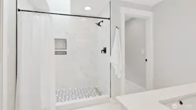 Luxurious primary bathroom