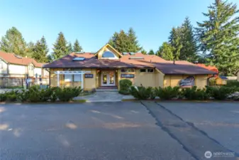 Front of clubhouse.