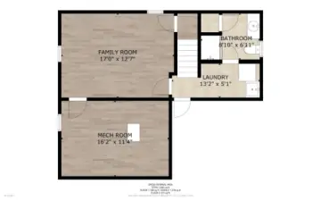 Floor plan lower level. Great floor plan with excellent flow throughout! Lower level features a median or guest room complete with bath offering flexibility for entertainment or hosting guests.