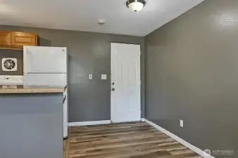 Unit A - Dining Area & Back door