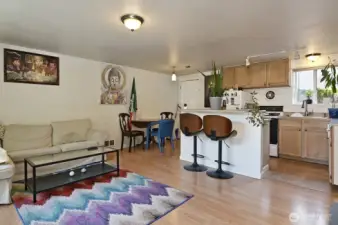 Unit B - Open floor plan