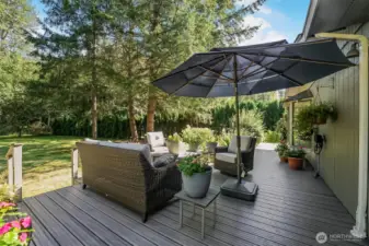 Large composite deck.