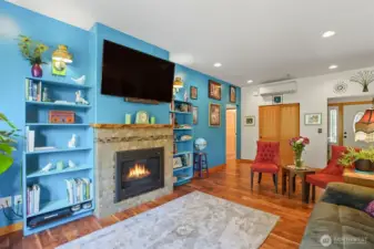 Living Room with Gas Fireplace
