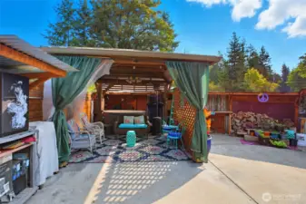 Gazebo with Hot Tub
