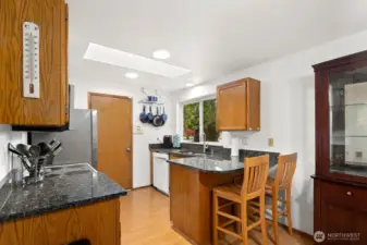 Kitchen with eating space.